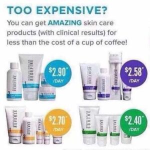 You can get AMAZING skin care products for less than the cost of a cup of coffee!